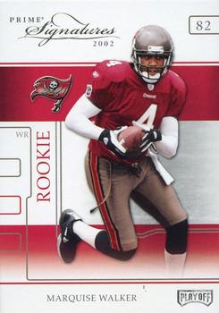 2002 Playoff Prime Signatures #71 Marquise Walker Front