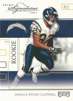2002 Playoff Prime Signatures #74 Reche Caldwell Front