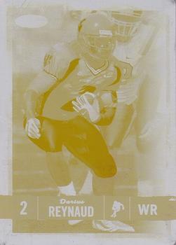 2008 SAGE HIT - Printing Plates Yellow #20 Darius Reynaud Front