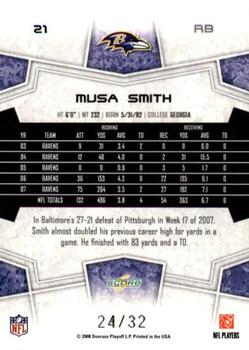 2008 Score - Artist's Proof #21 Musa Smith Back