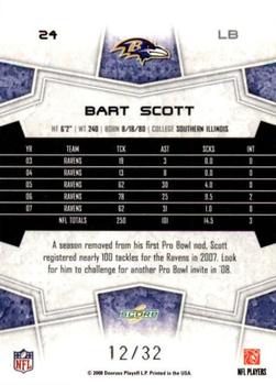 2008 Score - Artist's Proof #24 Bart Scott Back