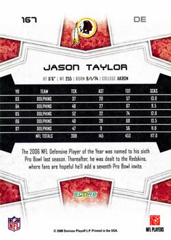 2008 Score - Updates #167 Jason Taylor Back