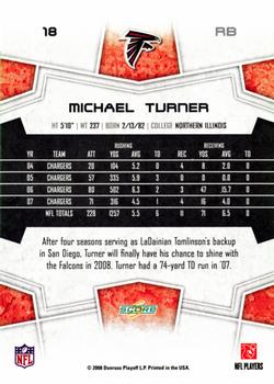 2008 Score - Updates #18 Michael Turner Back