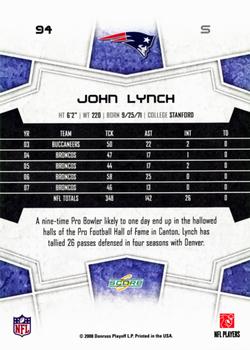 2008 Score - Updates #94 John Lynch Back