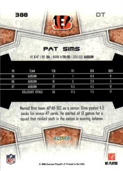 2008 Score - Updates #388 Pat Sims Back