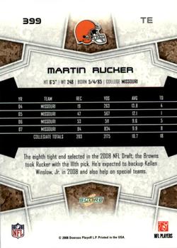 2008 Score - Updates #399 Martin Rucker Back