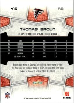 2008 Score - Updates #415 Thomas Brown Back
