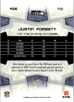 2008 Score - Updates #426 Justin Forsett Back