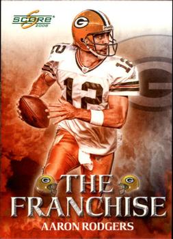 2008 Score - The Franchise Glossy #F-6 Aaron Rodgers Front