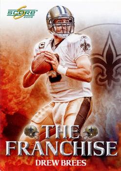 2008 Score - The Franchise Glossy #F-10 Drew Brees Front