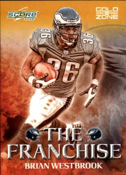 2008 Score - The Franchise Gold Zone #F-14 Brian Westbrook Front