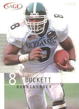2002 SAGE #11 T.J. Duckett Front