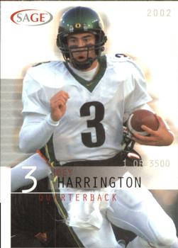 2002 SAGE #18 Joey Harrington Front