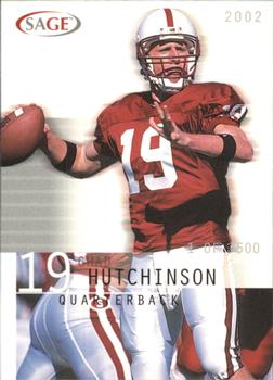 2002 SAGE #22 Chad Hutchinson Front