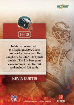 2008 Score - Future Franchise Glossy #FF-16 Kevin Curtis Back