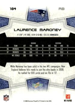 2008 Score - Glossy #184 Laurence Maroney Back