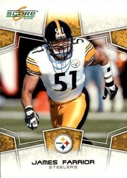 2008 Score - Glossy #257 James Farrior Front