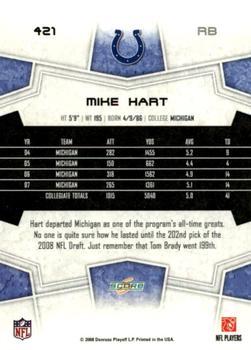 2008 Score - Glossy #421 Mike Hart Back
