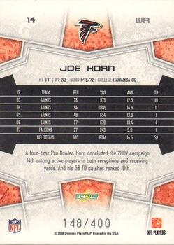 2008 Score - Gold Zone #14 Joe Horn Back