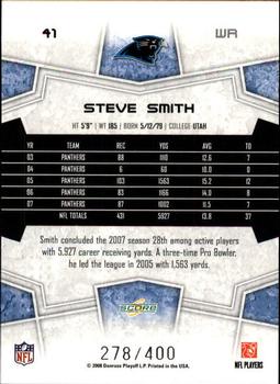 2008 Score - Gold Zone #41 Steve Smith Back