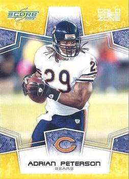 2008 Score - Gold Zone #50 Adrian Peterson Front