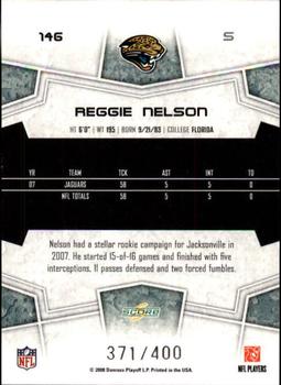2008 Score - Gold Zone #146 Reggie Nelson Back