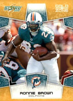 2008 Score - Gold Zone #161 Ronnie Brown Front