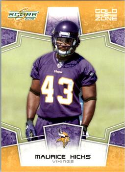2008 Score - Gold Zone #170 Maurice Hicks Front