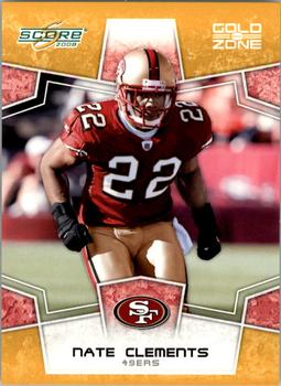 2008 Score - Gold Zone #277 Nate Clements Front