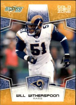 2008 Score - Gold Zone #297 Will Witherspoon Front