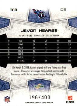 2008 Score - Gold Zone #313 Jevon Kearse Back