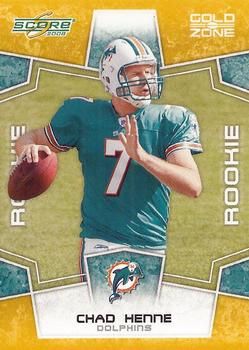 2008 Score - Gold Zone #376 Chad Henne Front