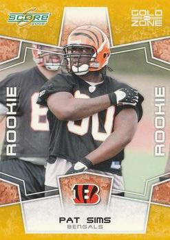 2008 Score - Gold Zone #388 Pat Sims Front