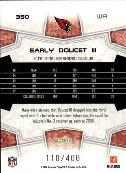 2008 Score - Gold Zone #390 Early Doucet Back