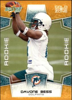 2008 Score - Gold Zone #438 Davone Bess Front
