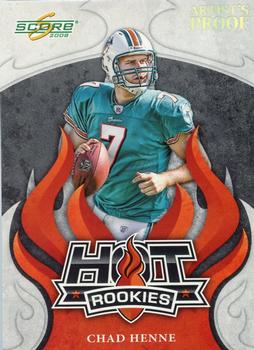 2008 Score - Hot Rookies Artist's Proof #HR-2 Chad Henne Front