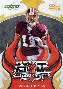 2008 Score - Hot Rookies Gold Zone #HR-6 Devin Thomas Front