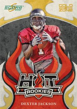 2008 Score - Hot Rookies Gold Zone #HR-7 Dexter Jackson Front
