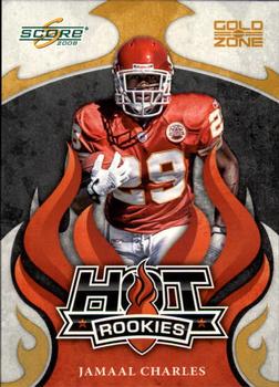 2008 Score - Hot Rookies Gold Zone #HR-11 Jamaal Charles Front