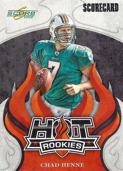 2008 Score - Hot Rookies Scorecard #HR-2 Chad Henne Front