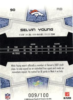 2008 Score - Red Zone #90 Selvin Young Back