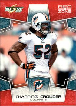 2008 Score - Red Zone #165 Channing Crowder Front