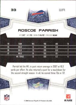 2008 Score - Super Bowl XLIII #33 Roscoe Parrish Back
