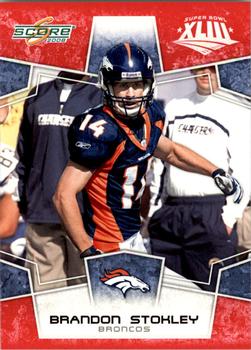 2008 Score - Super Bowl XLIII #92 Brandon Stokley Front