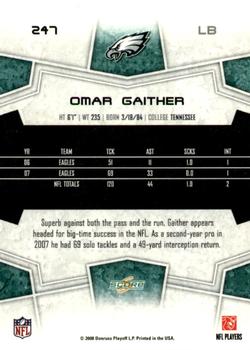 2008 Score - Super Bowl XLIII #247 Omar Gaither Back