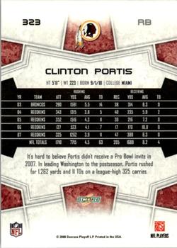 2008 Score - Super Bowl XLIII #323 Clinton Portis Back