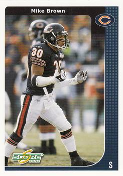 2002 Score #47 Mike Brown Front