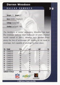 2002 Score #70 Darren Woodson Back