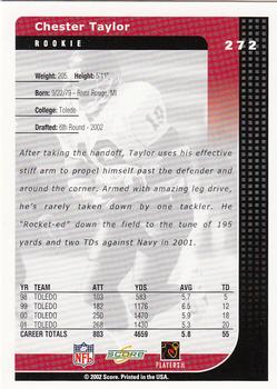 2002 Score #272 Chester Taylor Back