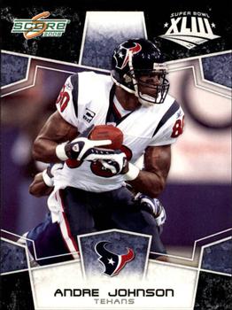 2008 Score - Super Bowl XLIII Black #119 Andre Johnson Front